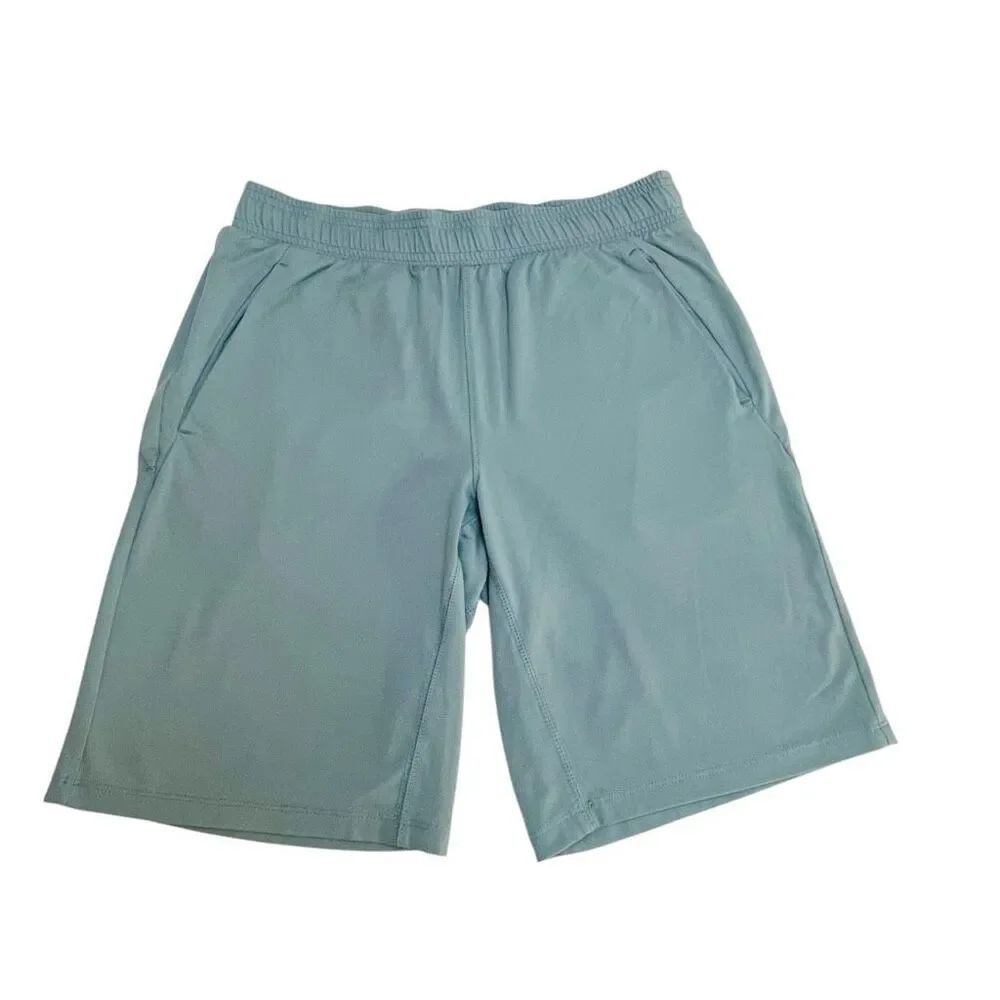 All In Motion Men’s Soft Stretch Active Shorts Size Small Blue Green